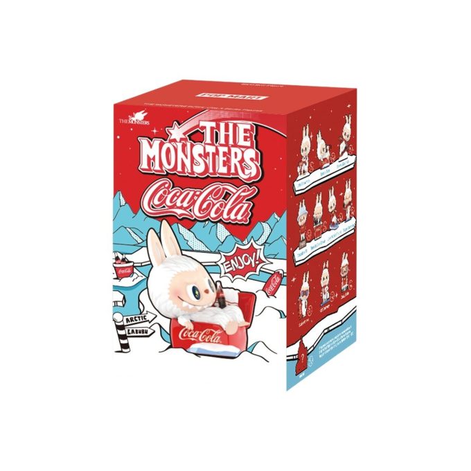 ポップマート×コカコーラ ザ・モンスターズ ラブーブ フィギュア シールケース入り（ブラインドボックス1個）