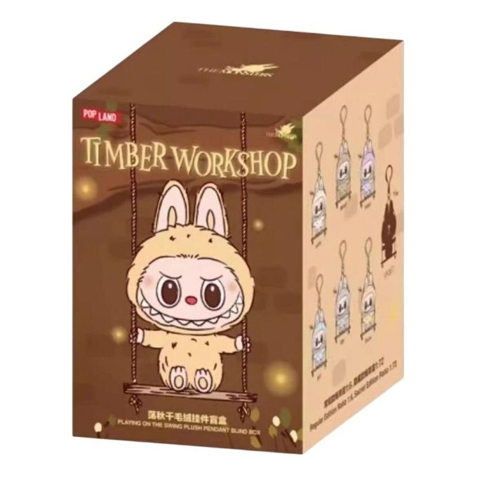 ラブブ ザ モンスターズ ティンバーワークショップ ブランコで遊ぶペンダント ポップランド限定 密封ケース入り (ブラインドボックス 1 個)