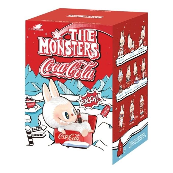 ポップマート×コカコーラ ザ・モンスターズ ラブーブ フィギュア シールケース入り（ブラインドボックス1個）