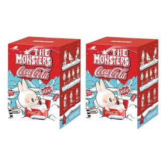 ポップマート×コカコーラ ザ・モンスターズ ラブブゥ フィギュア シールケース（ブラインドボックス2個入り）
