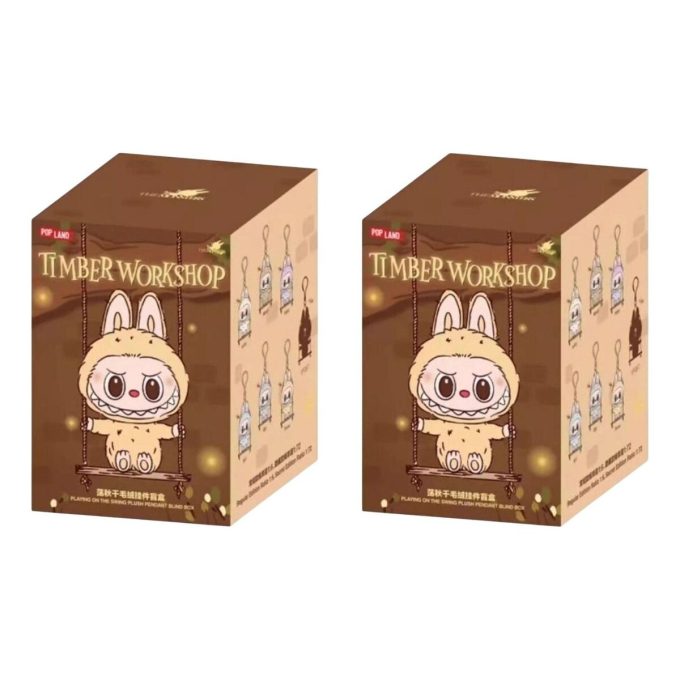 ラブブ ザ モンスターズ ティンバーワークショップ ブランコで遊ぶペンダント ポップランド限定 密封ケース入り (ブラインドボックス2個入り)