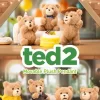 テッド2 テディベア アクションぬいぐるみペンダント