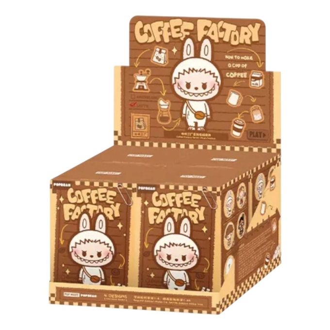 ポップビーン コーヒーファクトリー ぬいぐるみペンダント 密封ケース (ブラインドボックス4個入り)