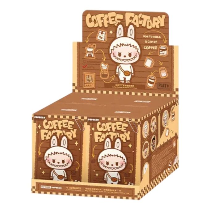 ポップビーン コーヒーファクトリー ぬいぐるみペンダント 密封ケース (ブラインドボックス4個入り)