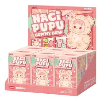 ハチププ グミベア ビニールぬいぐるみペンダント 密封ケース入り (ブラインドボックス6個入り)