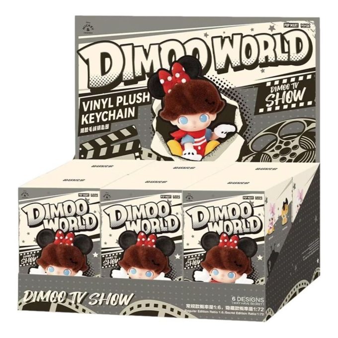 ディズニー ディムーワールド ビニールぬいぐるみペンダント 密封ケース (ブラインドボックス 6 個)