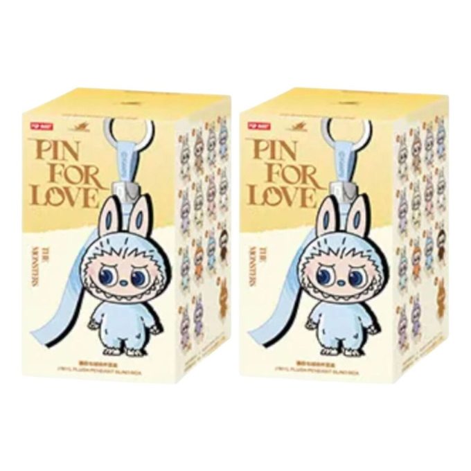 ラブブ ピンズ フォー ラブ ぬいぐるみペンダント 密封ケース入り (A-M) (ブラインドボックス2個入り)