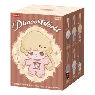 Dimoo クラッシュ・オン・コーヒー ぬいぐるみキーチェーン 密封ケース (ブラインドボックス 1 個)