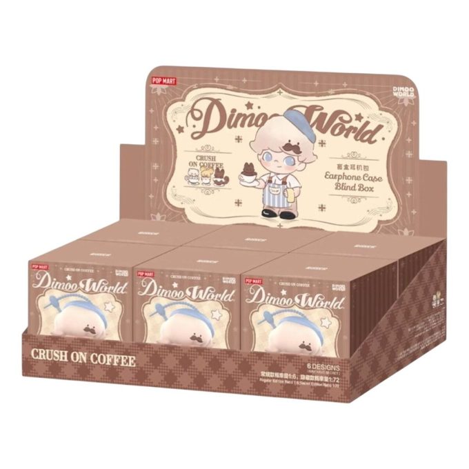 Dimoo Crush on Coffee イヤホンケース 密封ケース (ブラインドボックス 6個入り)