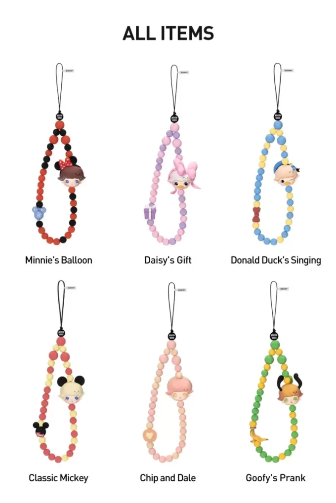 DIMOO WORLD × DISNEYシリーズ – 携帯電話ストラップ ブラインドボックス