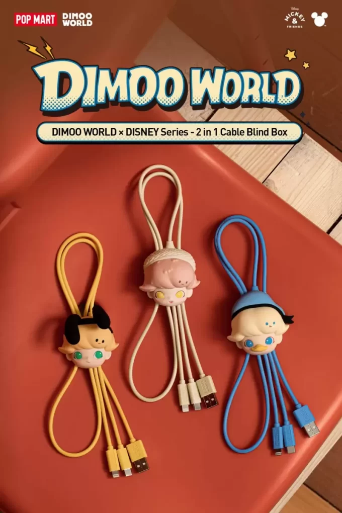 DIMOO WORLD × DISNEY シリーズ 2 in 1 ケーブルブラインドボックス