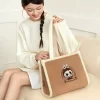 クラシックバッグシリーズ LABUBU プラッシュトートバッグ（ブラウン）
