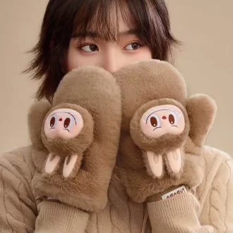 あったかふわふわホリデーシリーズ – LABUBU プラッシュグローブ