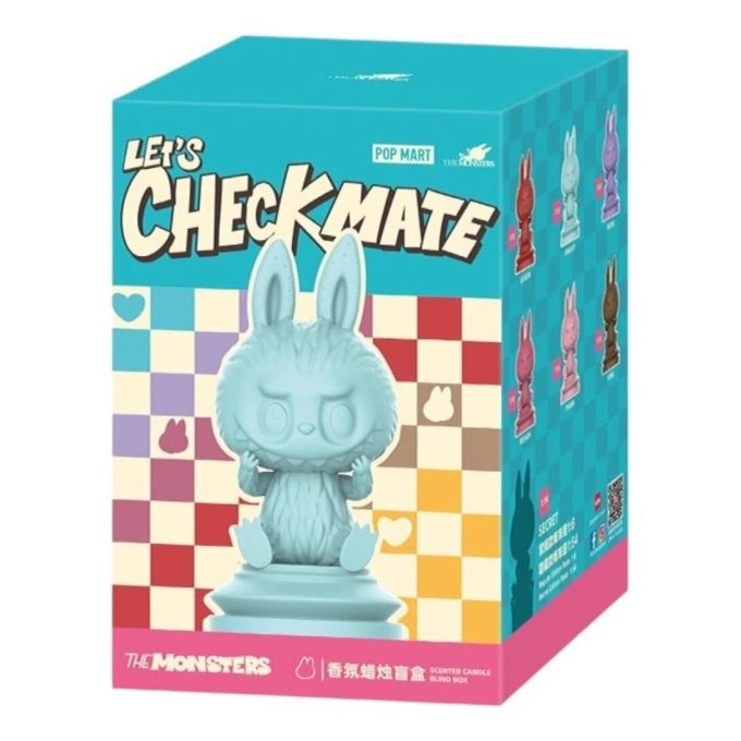 Labubu Let”s Checkmate 香り付きキャンドル 密封ケース (ブラインドボックス 1 個)