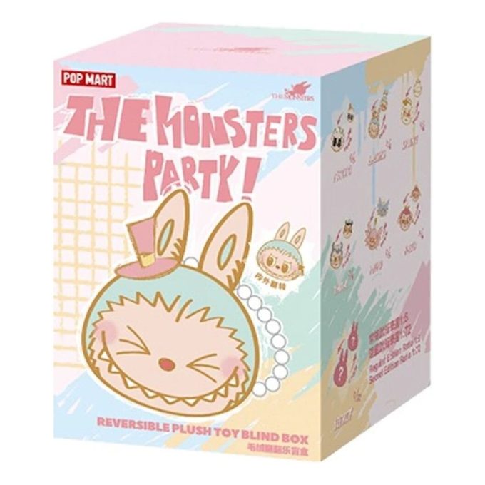 Labubu Party リバーシブルペンダント 密封ケース (ブラインドボックス 1 個)