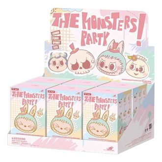 Labubu Party リバーシブルペンダント 密封ケース (6 個入りブラインドボックス)