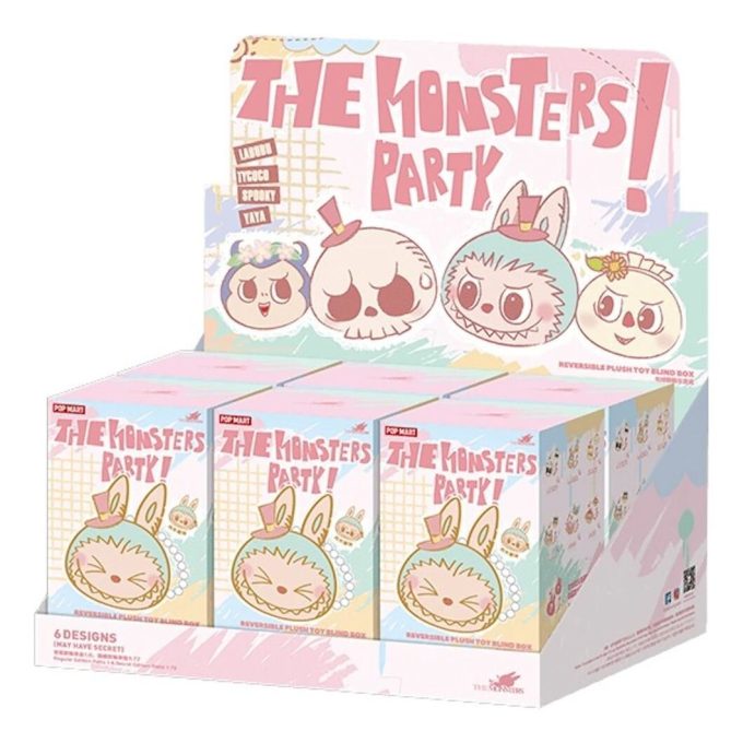 Labubu Party リバーシブルペンダント 密封ケース (6 個入りブラインドボックス)