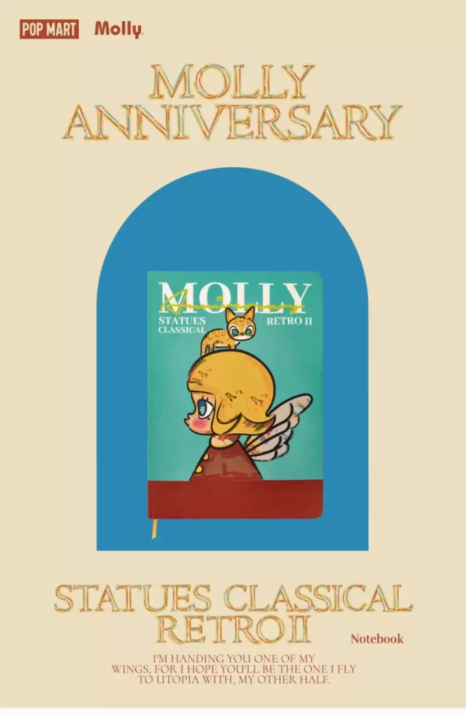 MOLLY アニバーサリースタチュー クラシカルレトロ 2シリーズ ノートブック