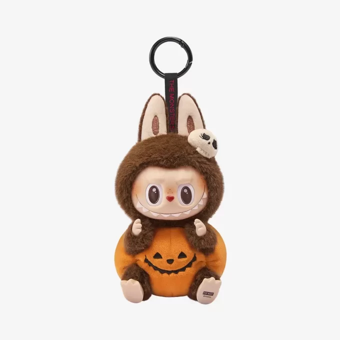 ハッピーハロウィンパーティーシリーズ – 座っているカボチャのビニールぬいぐるみペンダント