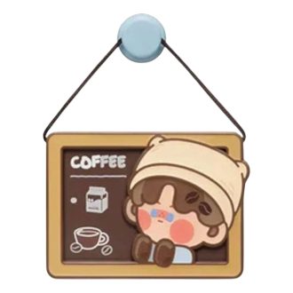ポップビーンコーヒーファクトリー 冷蔵庫マグネット「ピノ ゼリーミルク コーヒーラバー」