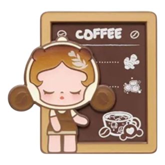 ポップビーンコーヒーファクトリー冷蔵庫マグネット「スカルパンダコーヒーモーメント」