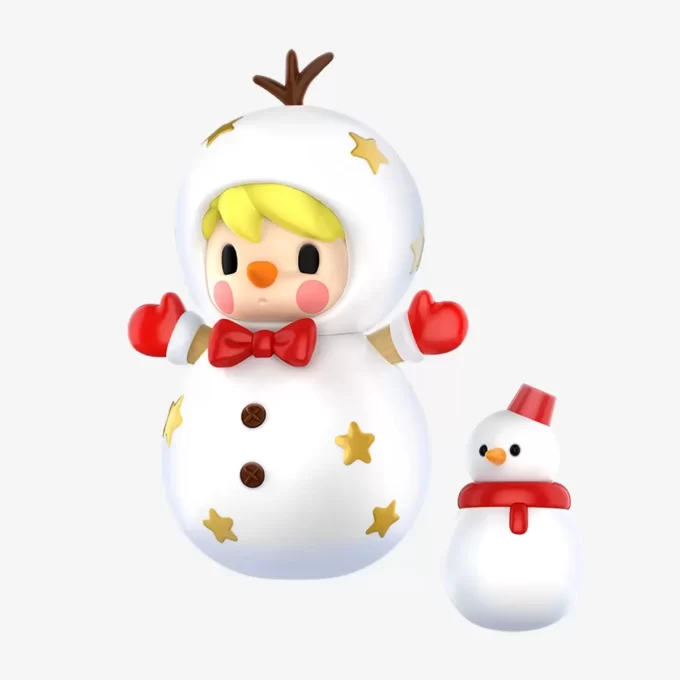 スイートビーン雪だるまの置物