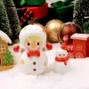 スイートビーン雪だるまの置物