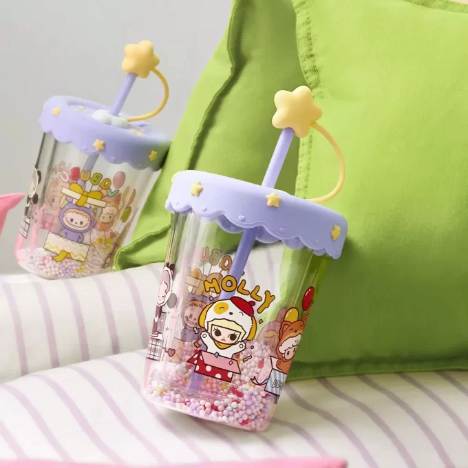 ポップビーン パジャマパーティー ダブルレイヤー シェイキングストローカップ