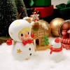 スイートビーン雪だるまの置物