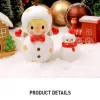 スイートビーン雪だるまの置物
