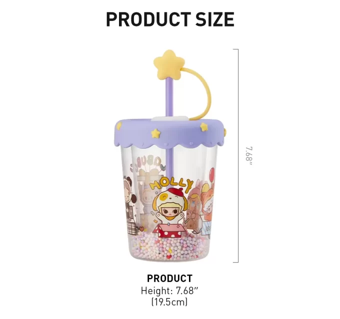 ポップビーン パジャマパーティー ダブルレイヤー シェイキングストローカップ