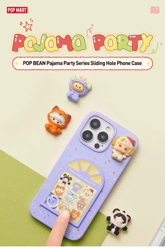 POP BEAN パジャマパーティー スライドホール スマホケース