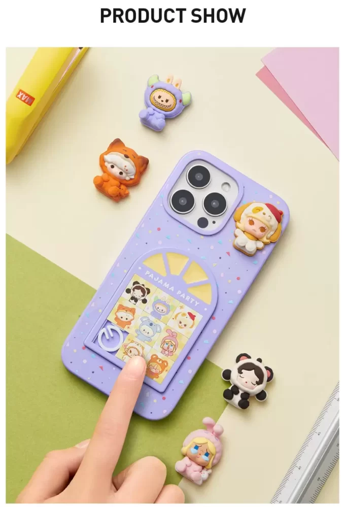 POP BEAN パジャマパーティー スライドホール スマホケース