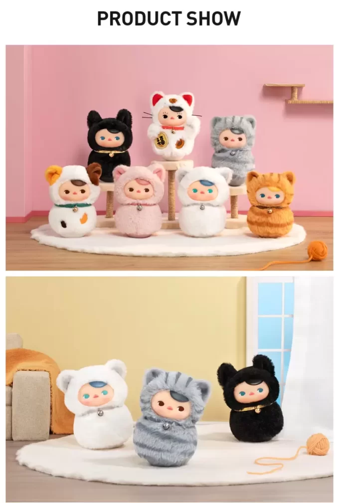 PUCKY ごろごろネコシリーズ ビニールぬいぐるみ ブラインドボックス