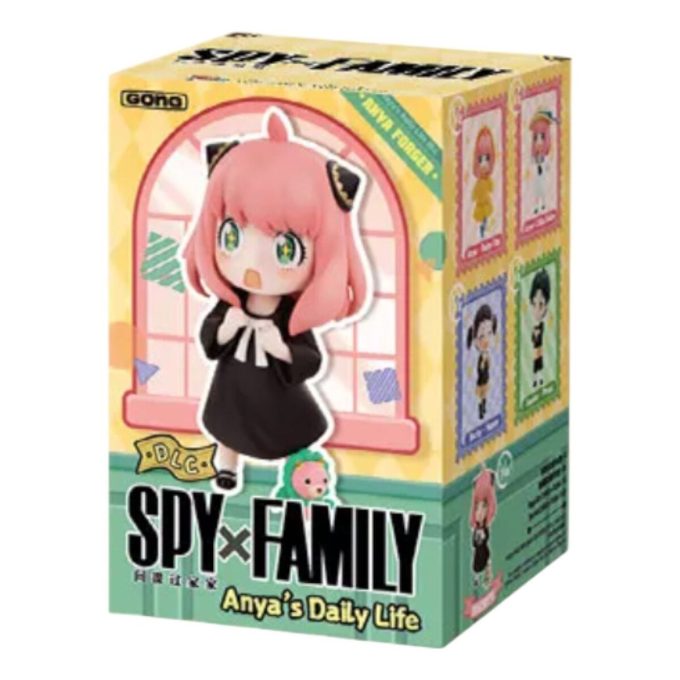 ポップマート SPY×FAMILY アーニャの日常 DLCフィギュア 密封ケース（ブラインドボックス1個）
