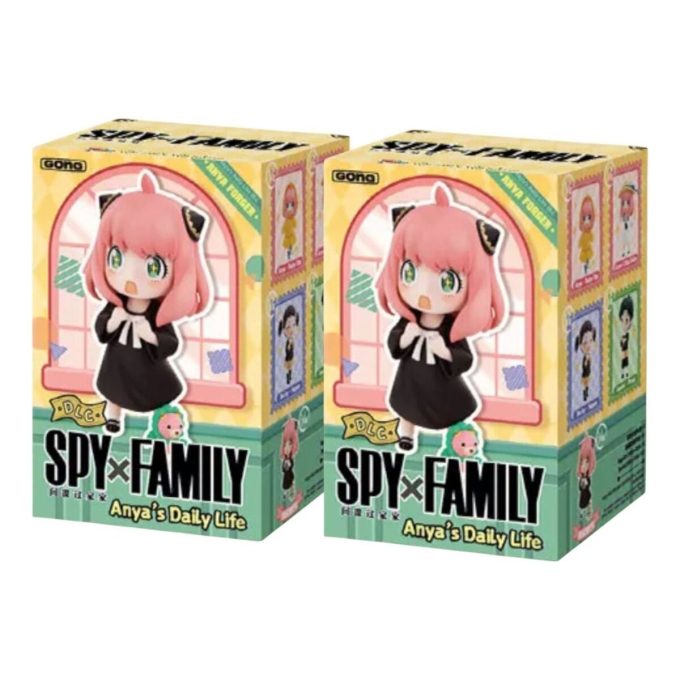 ポップマート SPY×FAMILY アーニャの日常 DLCフィギュア シールドケース（ブラインドボックス2個入り）
