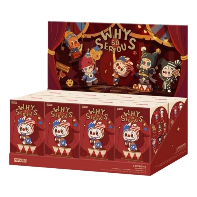 Why So Seriousシリーズ ビニールぬいぐるみペンダント 密封ケース（ブラインドボックス8個入り）