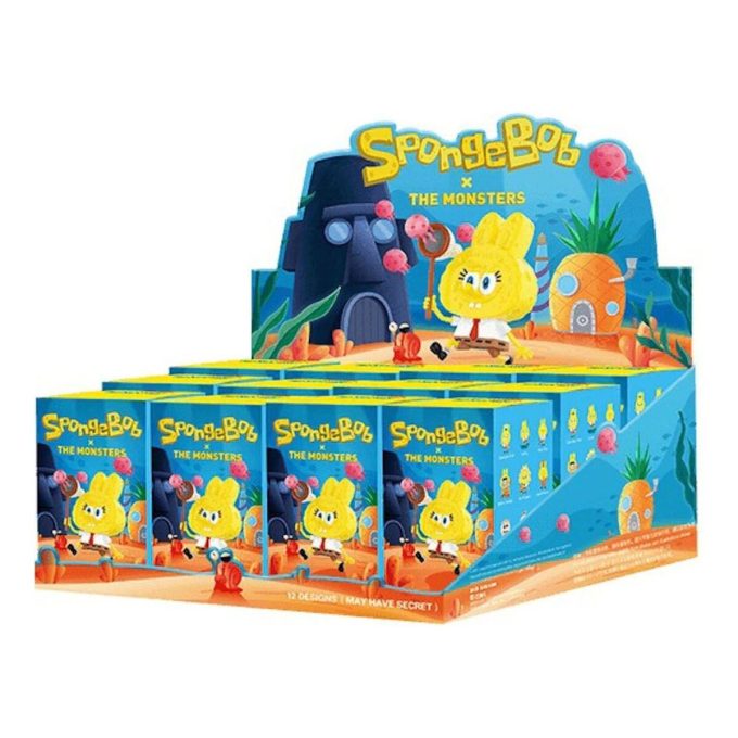 ポップマート x スポンジ・ボブ ザ・モンスターズ ラブブ シールケース (ブラインドボックス 12 個入り)