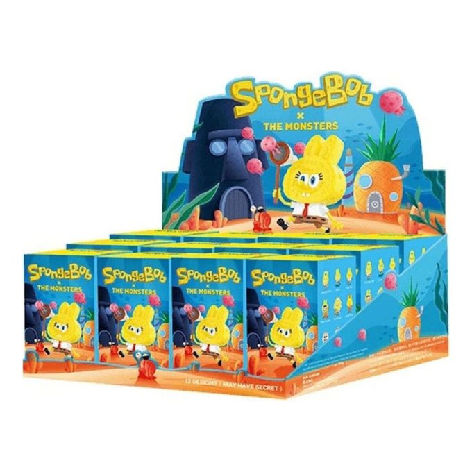 ポップマート x スポンジ・ボブ ザ・モンスターズ ラブブ シールケース (ブラインドボックス 12 個入り)