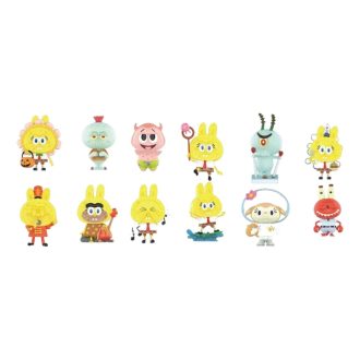ポップマート x スポンジ・ボブ ザ・モンスターズ ラブブ シールケース (ブラインドボックス 12 個入り)