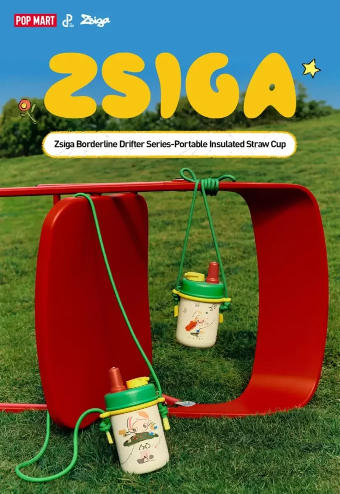 Zsiga ボーダーライン ドリフターシリーズ ポータブル断熱ストローカップ