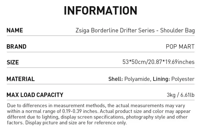 Zsiga ボーダーライン ドリフターシリーズ ショルダーバッグ